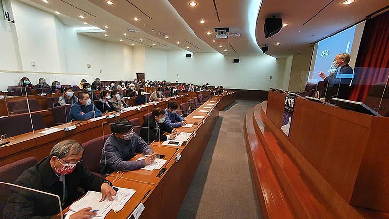 蔡明誠大法官講座現場，座無虛席。