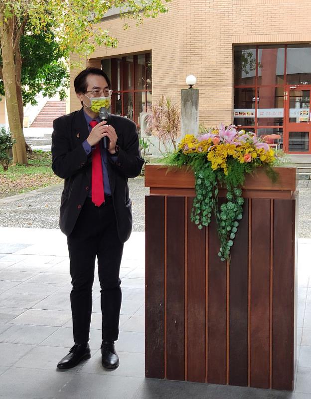 東華大學馬遠榮副校長於揭幕典禮致詞。