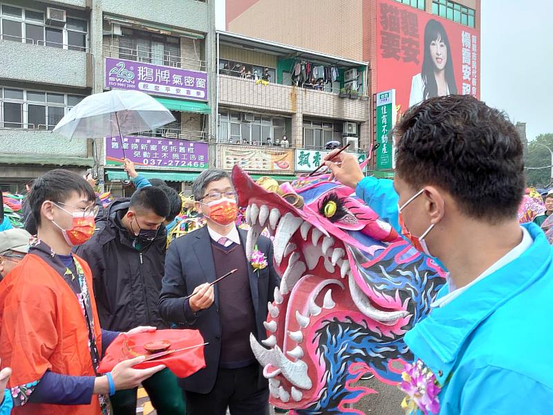 楊主委為祥龍點睛