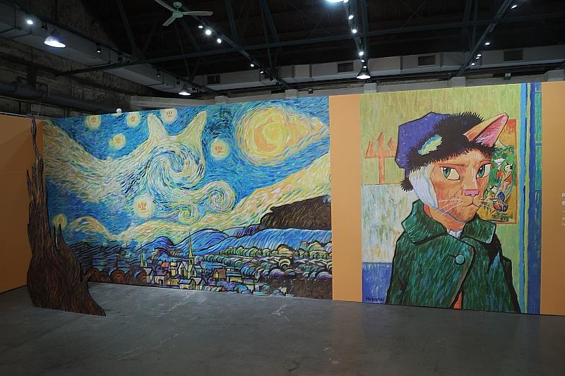 「貓美術館─CATART貓之旅快閃店」在華山文創園區登場。圖/有你共創提供