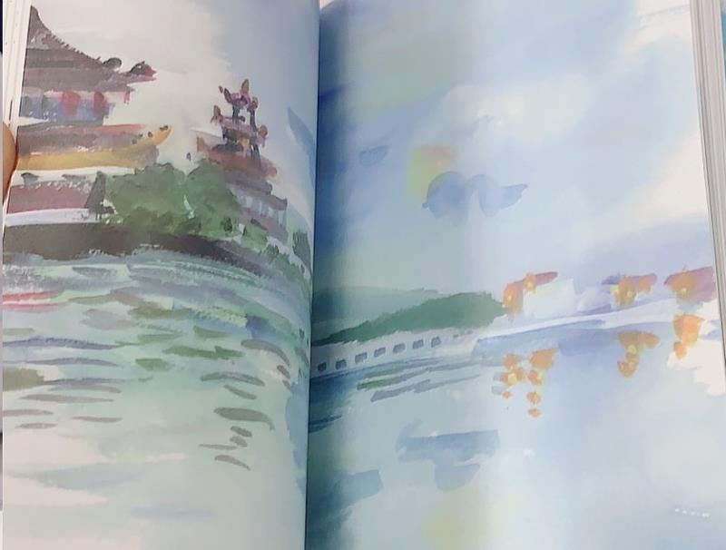 小池博征的每幅創作曝光，都讓日本人看見「臺灣客庄，原來這麼美！」、「客家人好熱情！」，這次小池博征的插畫，一次全部收錄書中。翻攝自／《客庄浪漫散策》