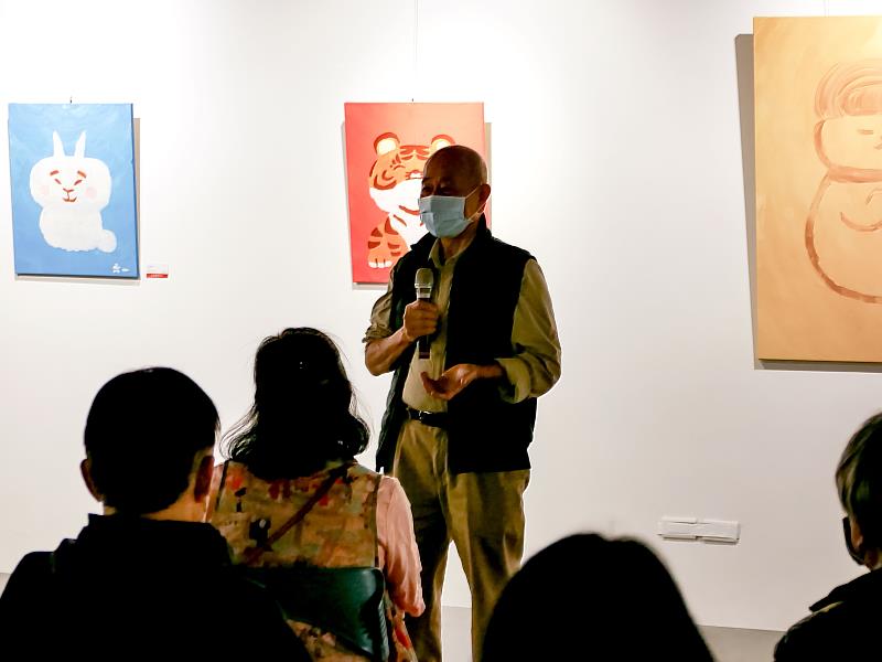 〈今天內心微亮—劉毅個展〉藝術家吳炫三∙受邀於劉毅個展開幕式致詞