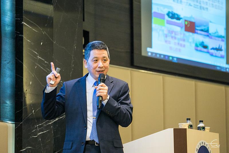 林高洲副院長說科技實力就是國防戰力，掌握科技優勢即能創造戰場優勢