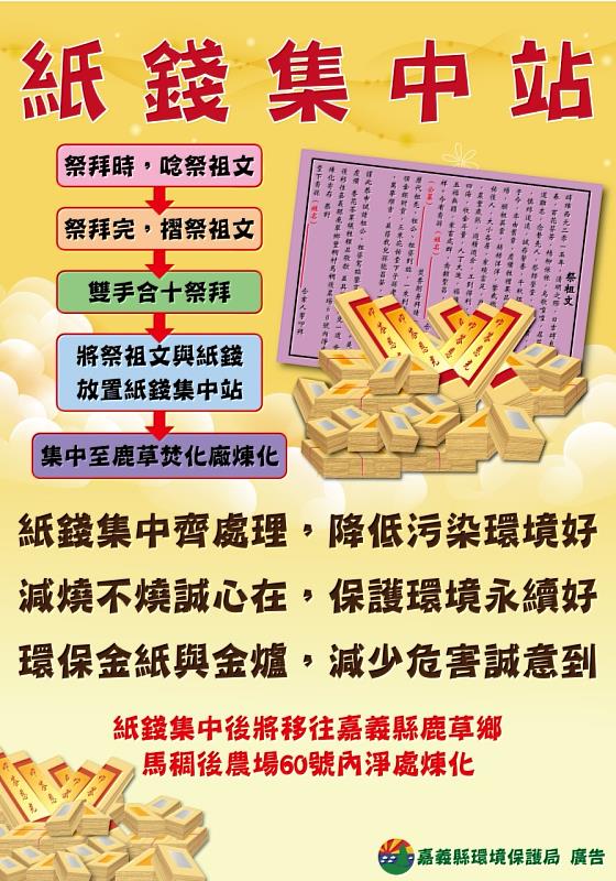 清明祭祖紙錢集中燒 以功代金祖先嘛ㄜ樂