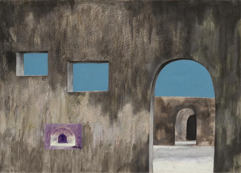 蘇志徹-歷史中的澎湖1-1992-79x109cm-藝術家自藏