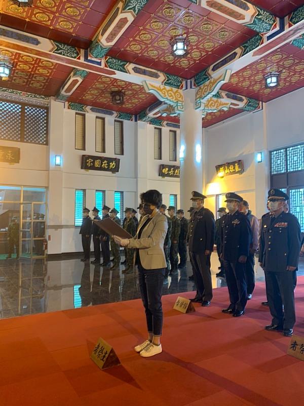 111年臺東縣忠烈祠與軍人公墓忠靈祠春祭典禮 縣長饒慶鈴親自擔任主祭 典禮莊嚴隆重