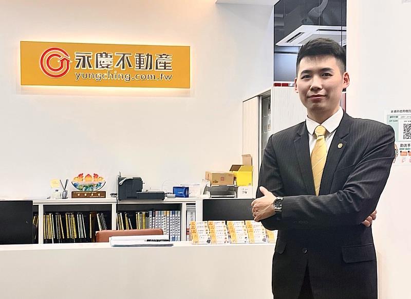 永慶房產集團持續開發各種新穎的科技工具協助第一線經紀人，讓陳宣燁深有所感，透過聯賣系統助攻6成業績。