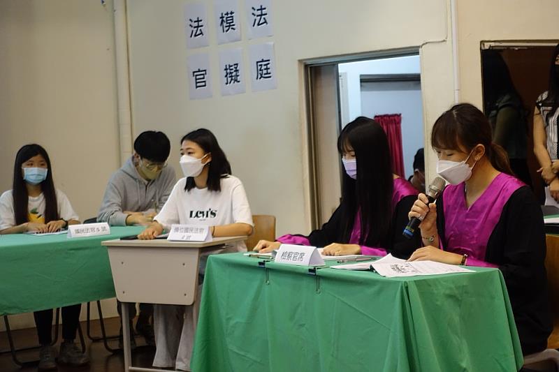 圖說五：國民法官模擬法庭現場之三