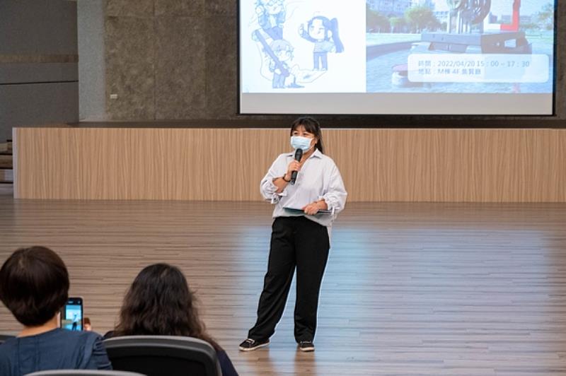 南臺科技大學邀請洪仙姿評審於「第一屆地景文學說唱競賽」講評。