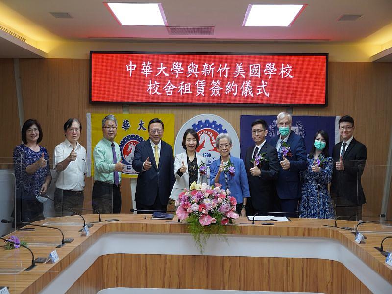 新竹美國學校預計明年會遷校至中華大學校園內，2校對未來各方面合作都很期待。