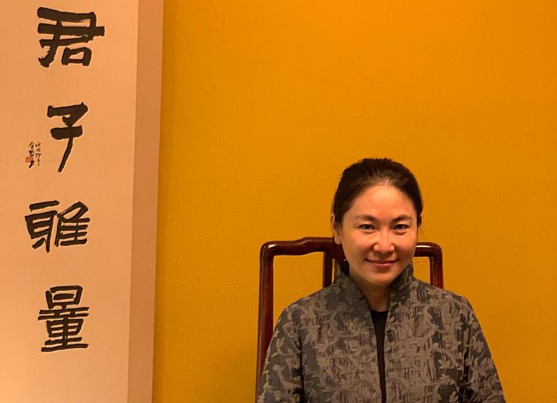 蔣世敏特別感恩師父以自己的修行經驗開發四期教育。（靈鷲山佛教教團提供）