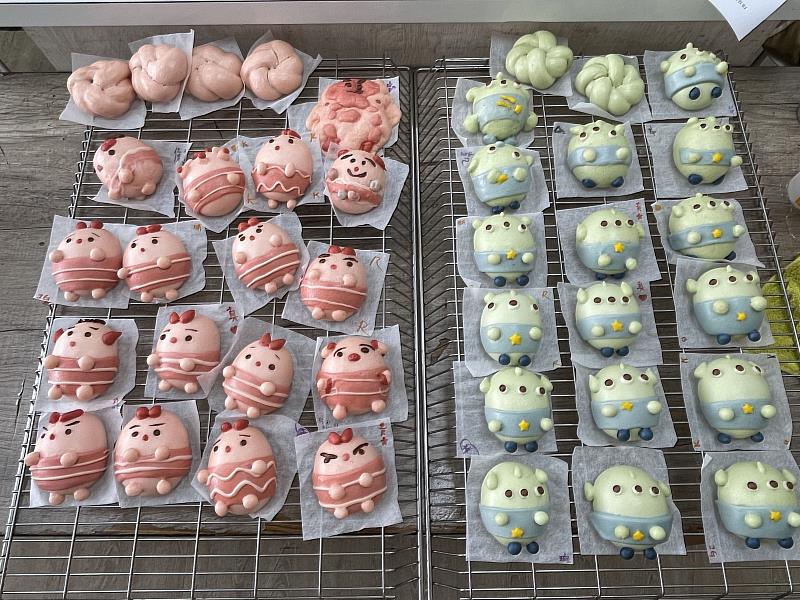 學員製作的饅頭造型成品