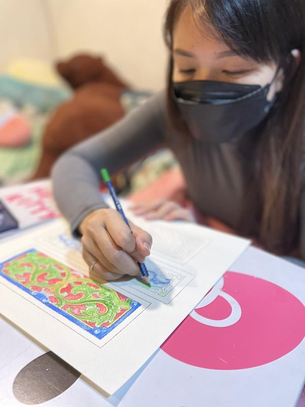 林家花園推出古色古香的「紋飾彩繪」圖稿，不限時空可自由下載列印使用，歡迎民眾多加利用