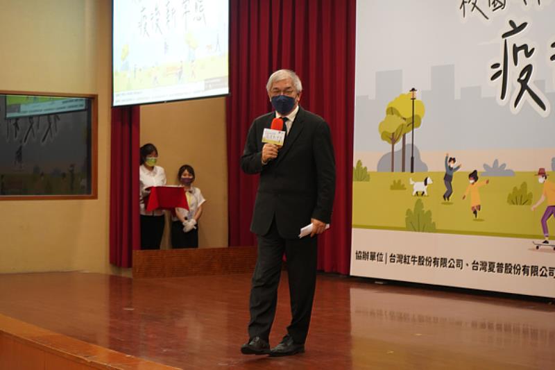 圖二：公關基金會董事長陳清河於決賽頒獎典禮致詞