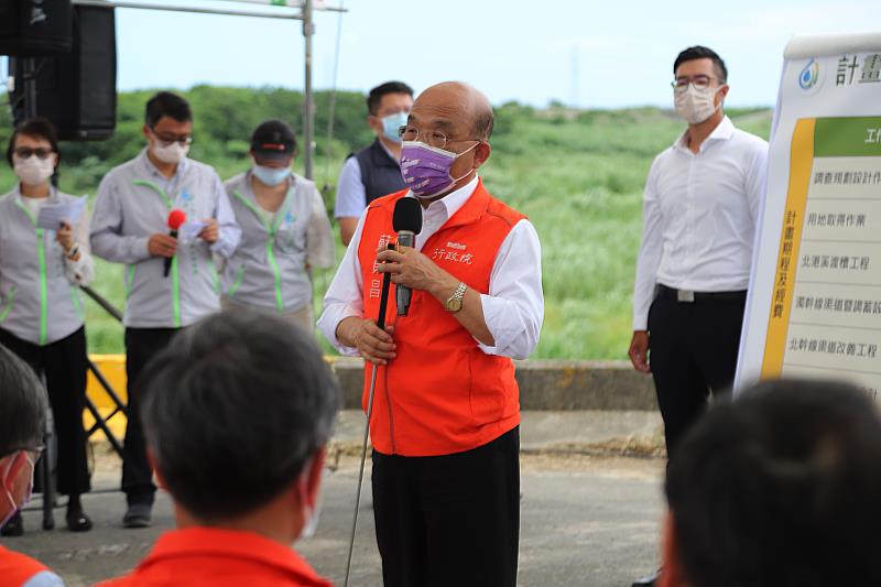 行政院長蘇貞昌視察濁幹線與北幹線串接工程計畫