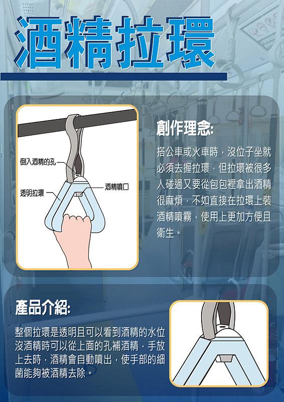 後壁高中「酒精拉環」獲大葉大學防疫設計賽銀賞