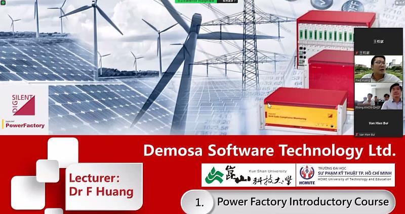 崑大辦理「電力系統軟體分析」培訓，邀請越南胡志明市技術師範大學共同參與
