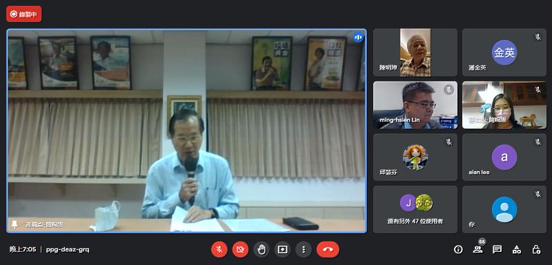 南華大學健康講座談「保命防跌」，林辰璋副校長致詞並介紹林明憲主任。