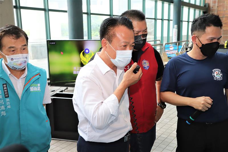 慰勉消防局潛水複訓 翁章梁承諾明年起超勤津貼提升至1萬7千盼議會支持