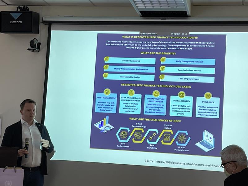 介紹主題：去中心化的數位金融會如何翻轉金融市場，銀行將被取代