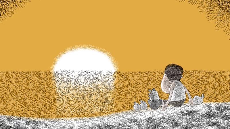 客家兒童繪本動畫影片《咕咕咕》內容有歡笑也有淚水，十分適合親子一同觀賞。客傳會資料照