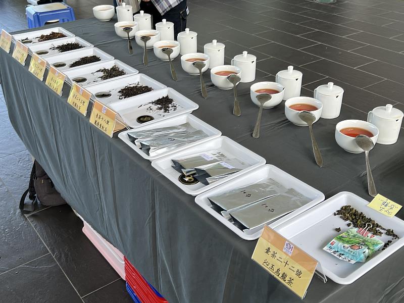現場準備有多款台灣特色茶