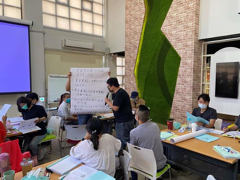 培訓學員實例演練討論熱絡，努力充實專業知識，成為台灣淨零永續的種子。