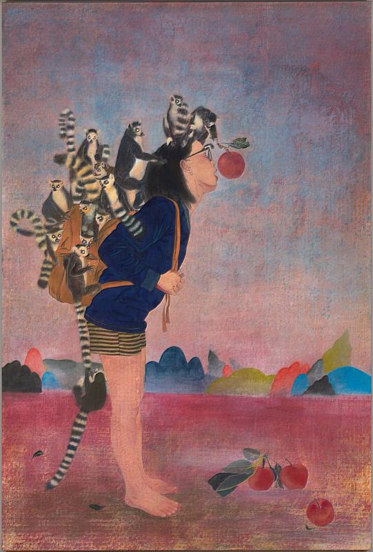 嚴怡婷__平衡__膠彩_125×85cm_2019