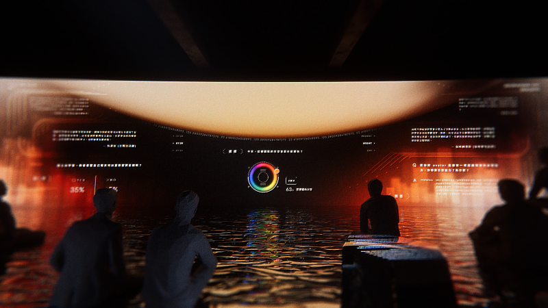 LOG ING主題展中第三展區「Metakao」為大型沈浸式空間，圖為設計模擬圖