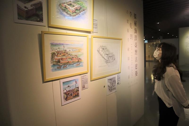 李乾朗教授專業細膩的透視圖、剖面圖及全景鳥瞰圖，可說是台灣建築學界的國寶級藝術品。