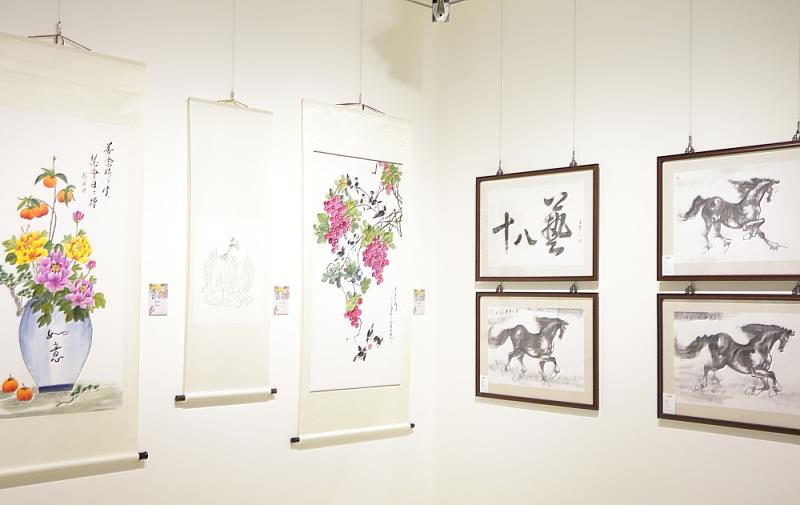 「中華文耀‧壬寅之美‧福虎生豐—國際藝術聯展」展覽現場