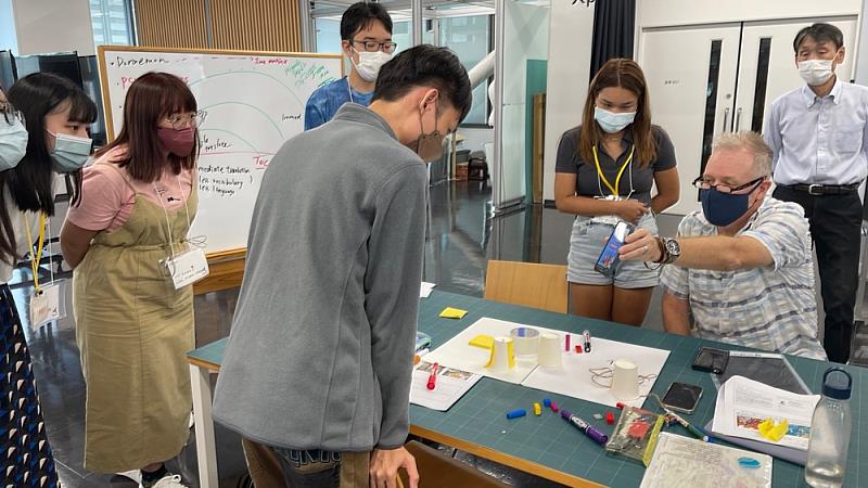圖二-大阪工業大學舉辦工作坊激發學生創意與巧思