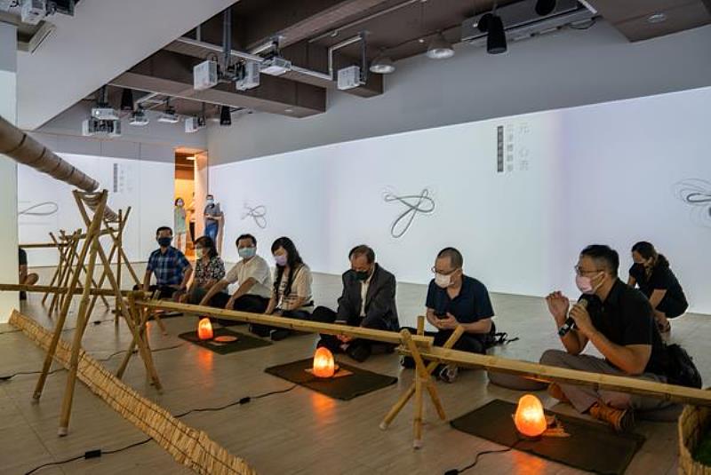 「元心流 沉浸體驗展：與五感的對話」於南臺科技大學3D數位畫廊場域展演。