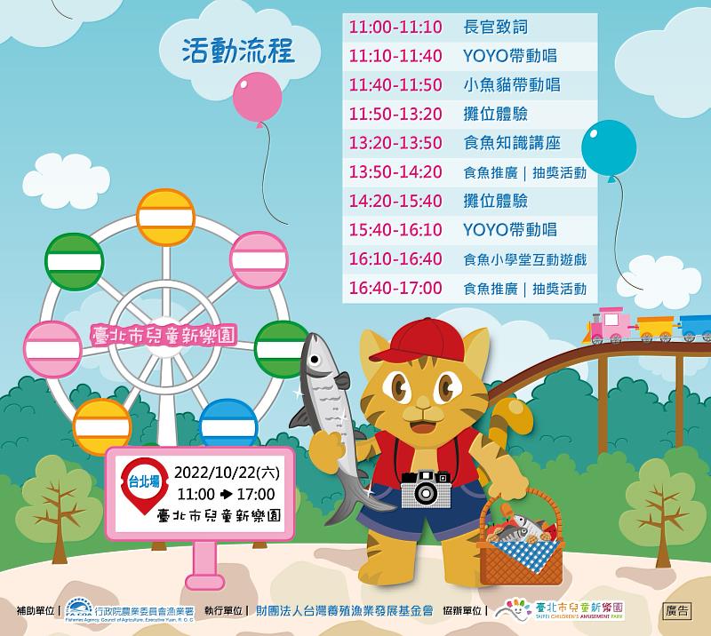 2022「鱻旅奇緣-時食有魚」戶外親子食魚文化園遊會活動流程