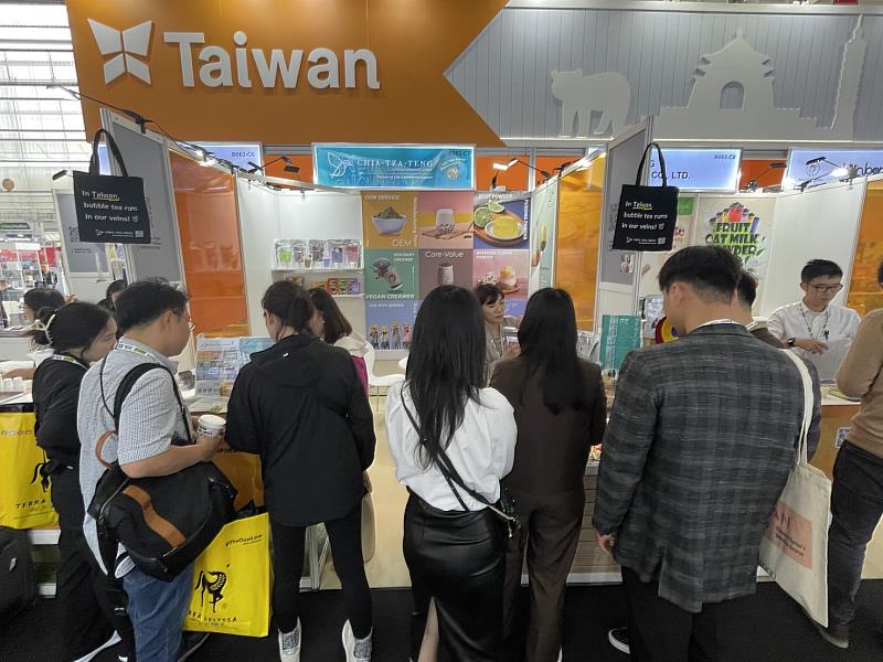 2. 台灣館參觀人潮眾多。(貿協提供)
