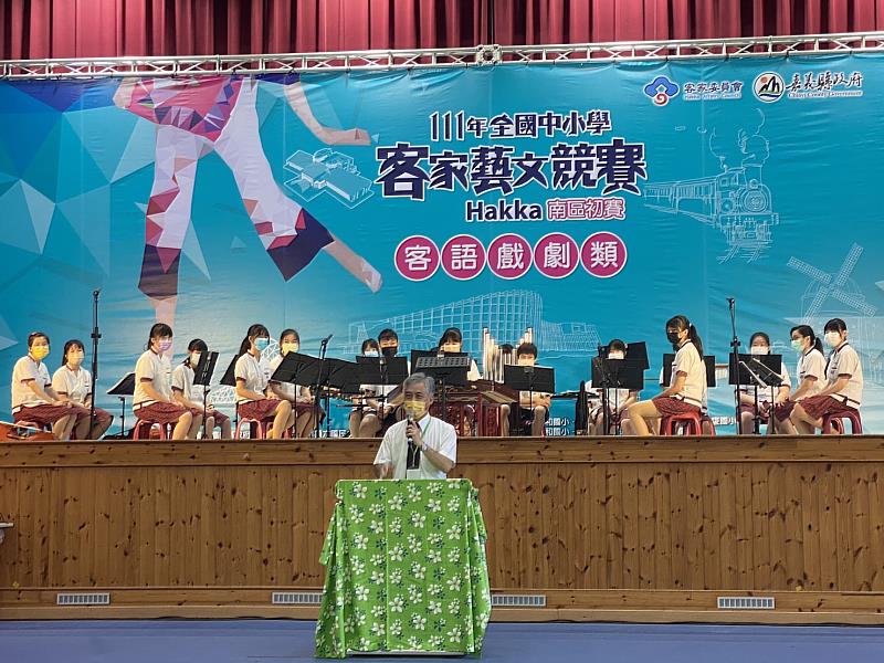 范副主委表示，客委會舉辦客家藝文競賽的目的是希望讓大家能夠互相交流。