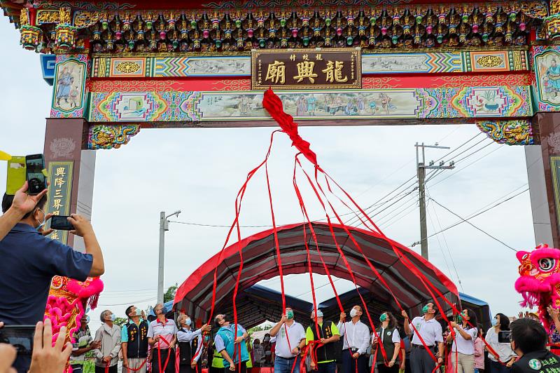 義竹鄉龍蛟村牌樓揭牌儀式-3
