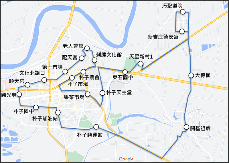 朴子、東石及布袋幸福巴士11月1日起由台一大車隊接手營運