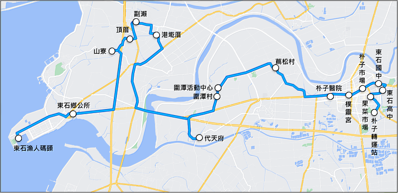 朴子、東石及布袋幸福巴士11月1日起由台一大車隊接手營運