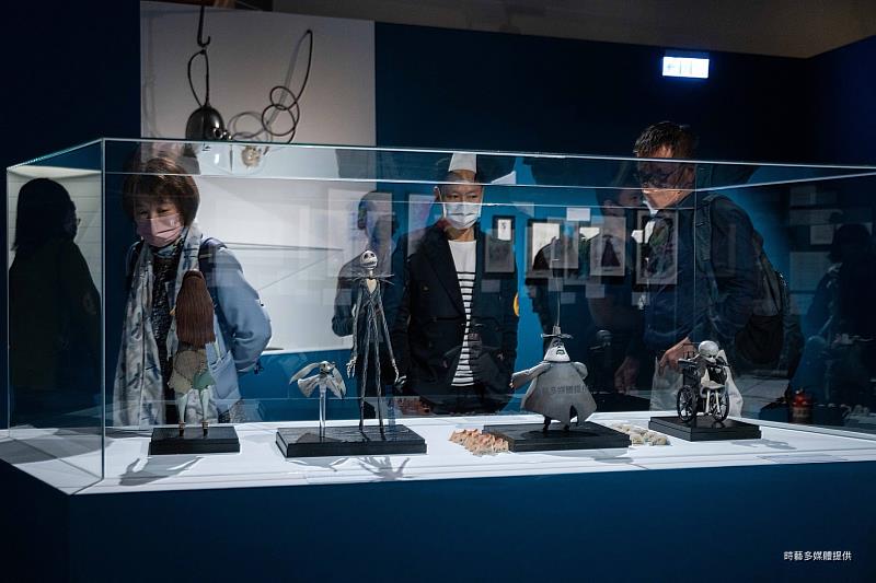 動畫《聖誕夜驚魂》角色木偶展出，也是「電影之路」展區中最吸睛的作品之一。