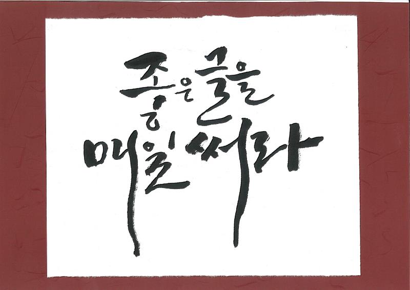 書寫組第一名林郭素雲小姐之得獎作品