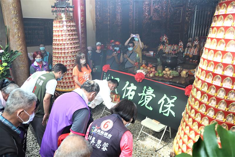 翁章梁贈匾大林鎮西結里陳井寮保安宮「保境佑民」