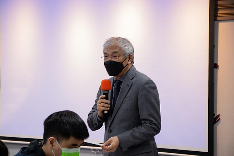 圖二：世新大學校長陳清河特別出席研討會開幕式致詞