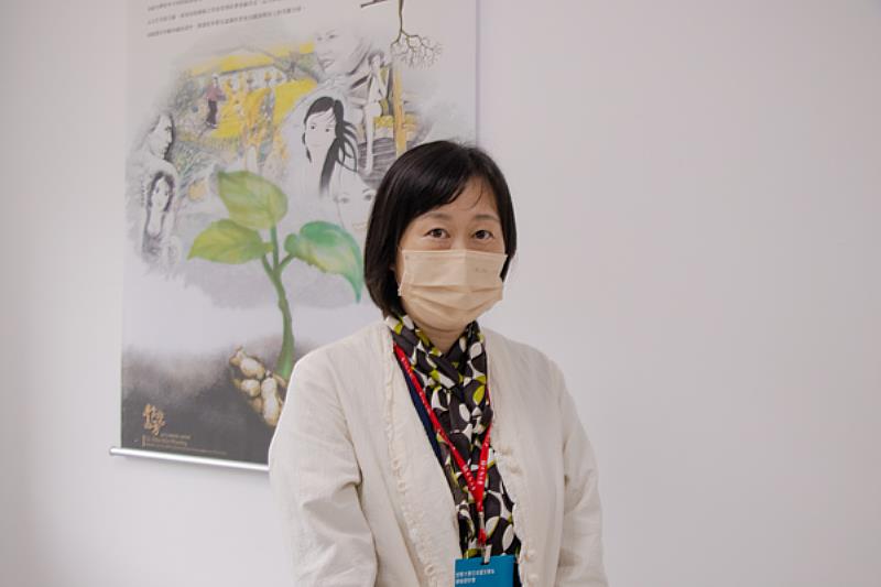 圖五：世新日文系主任鄭家禎表示，透過研討會可以讓校內外老師互相交流，對於雙方教學都能有所提升