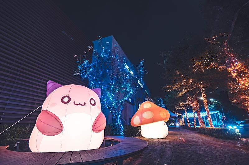 新楓之谷的可愛角色們現身林口綠廊道