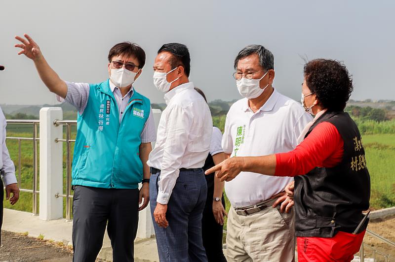 嘉義縣溪口鄉柴林腳抽水站正式啟用 鄉親共襄盛舉-4