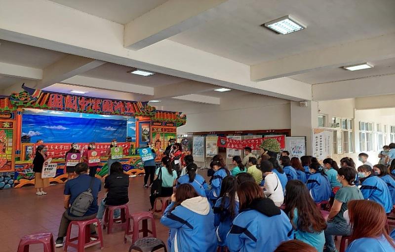 「無毒有偶 反毒掌握你我」校園布袋戲、反毒劇表演宣導