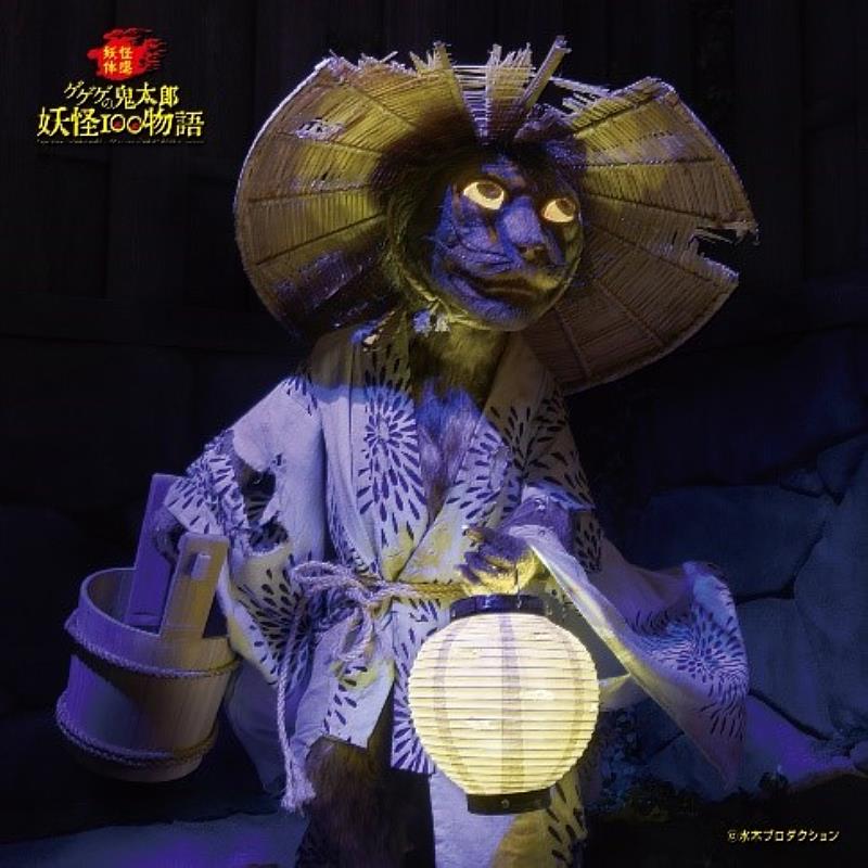 展覽現場燈光也會盡量放暗，讓大家可以在對的氛圍下感受妖怪。圖：聯合數位文創提供