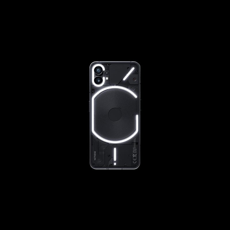Nothing Phone (1)的透明式背蓋Glyph Interface，背面鑲嵌900顆LED燈，以動感獨特的燈光識別效果搭配內建專屬鈴聲，能辨別來電者身分。