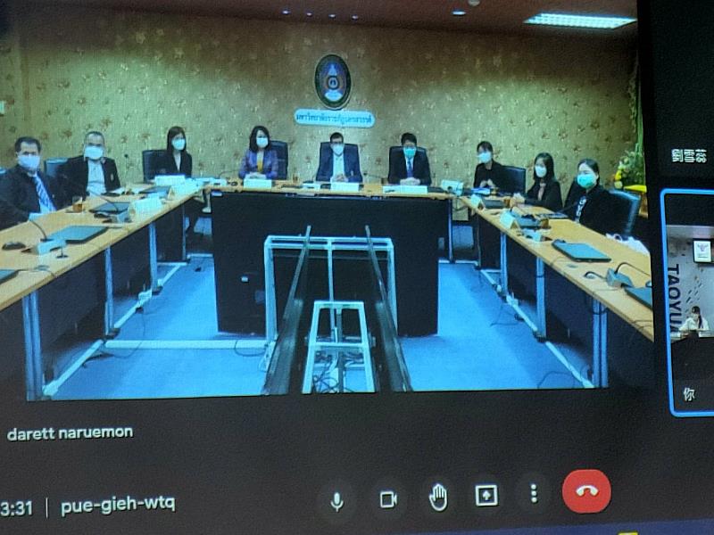 泰國那空沙旺皇家大學校長與行政人員出席簽約